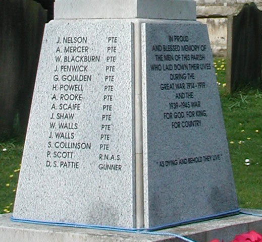 The War Memorial for Huntington (Dedication and Left Face)