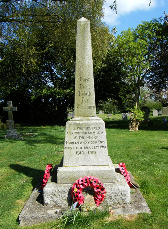 The War Memorial for Hurley and Wood End, Warwickshire