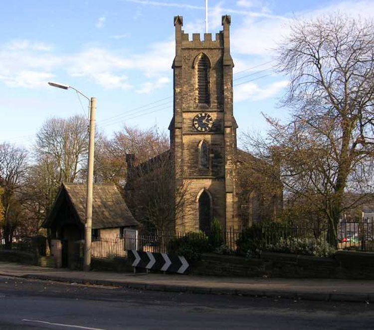 Holy Trinity Church, Idle (Bradford), - showing the Lych Gate.