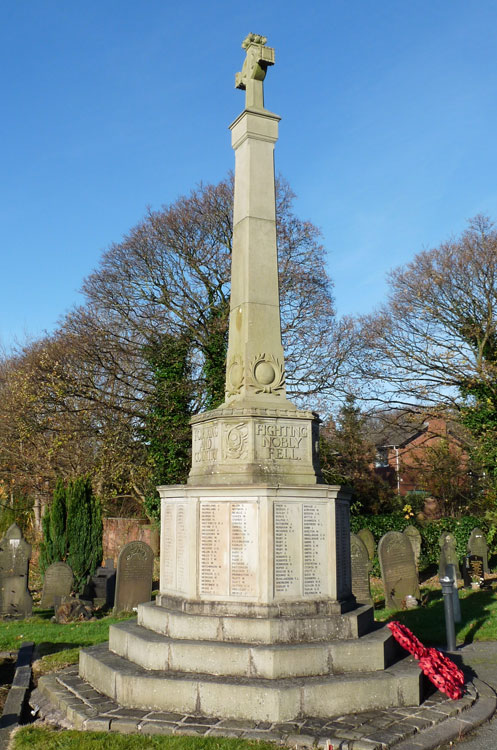 The War Memorial for Ince-in-Makerfield in Wigan Cemetery