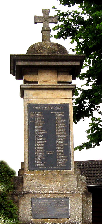 The War Memorial for Irchester (Northants)