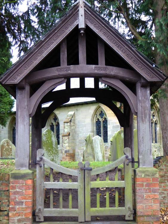 The Lych Gate Outside the Church of St. John the Baptist, Kirby Wiske