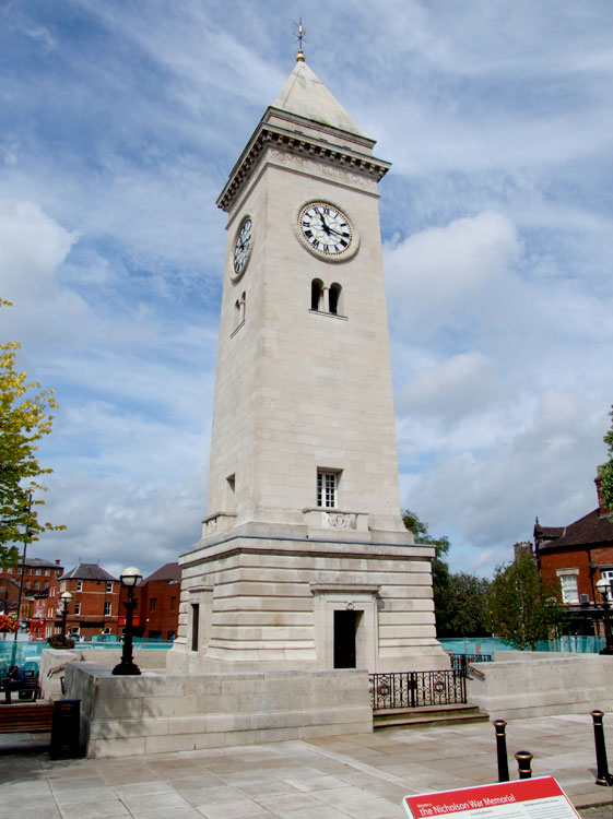 The War Memorial for Leek (Staffordshire), - the Nicholson Memorial.