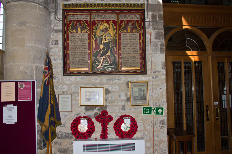 The First World and Second War Memorialsin St. Michael's Church, Malton