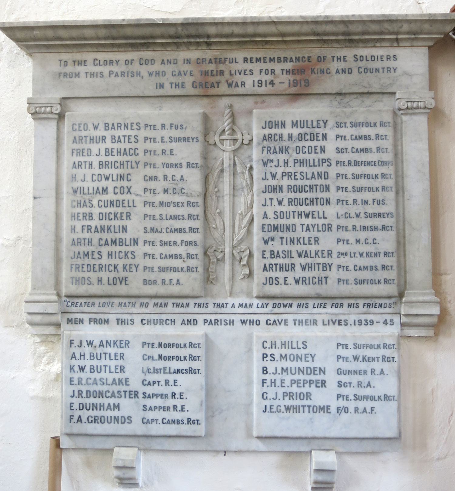 The Yorkshire Regiment Local War Memorials