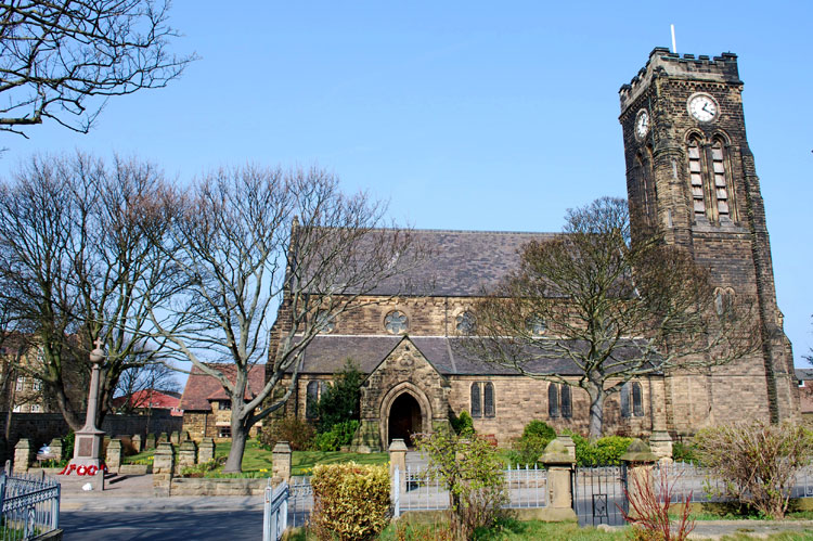 St. Mark's Church, Marske (Cleveland), showing the War Memorial on the left of this photo.