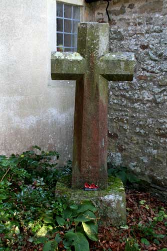 The Memorial Cross outside St. Edmund's Church, Marske (Swaledale)