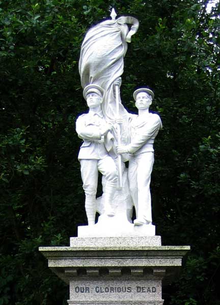 The Sculpture on top of the War Memorial, Matlock Bath