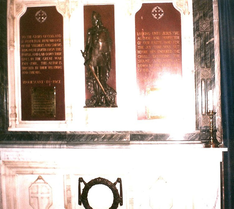 The Altar of Remembrance, All Saints' Church, Middlesbrough