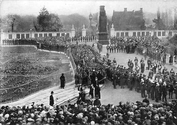 The unveiling of the Middlesbrough War memorial on 11 November 1922.