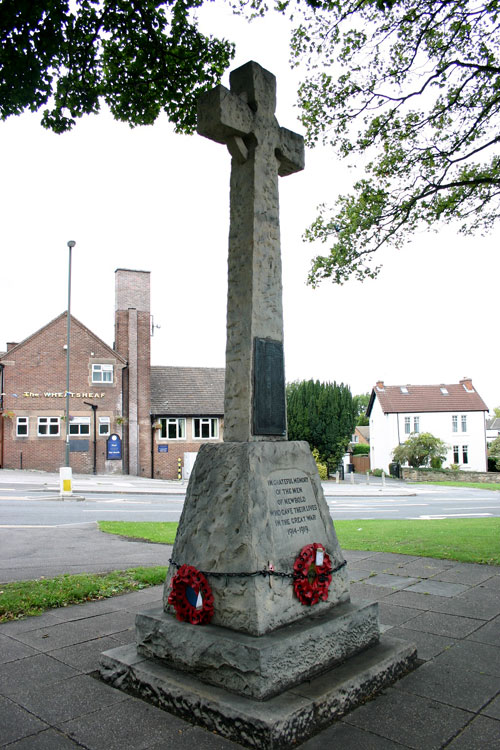 The War Memorial for Newbold, Derbyshire.