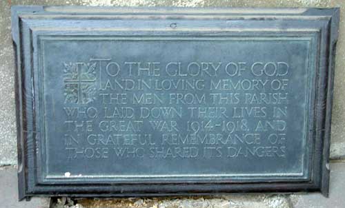 Memorial Plaques inside the Church of The Holy Trinity, North Ormesby 