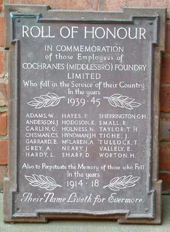 Memorial Plaques inside the Church of The Holy Trinity, North Ormesby 