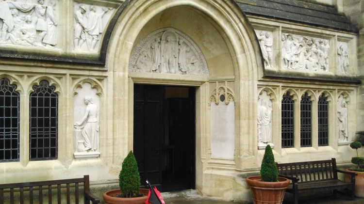 The War Memorial in the Entrance to Oakham School Chapel
