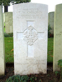 Private Thomas Warren Chirgwin. 46088. 