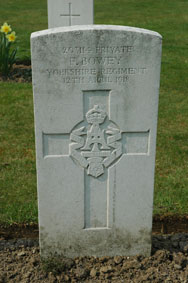 Private Francis Bowey. 203114.