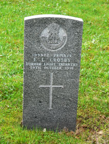 Private Ernest Leonard Crosby. 109922. 