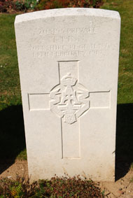 Private Thomas Finn. 203195. 