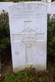 Lance Corporal John Ramsey. 14124. 