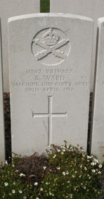 Private Belfred Ward. 11262.