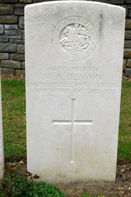 Private William Arthur Beavon. 40143. 