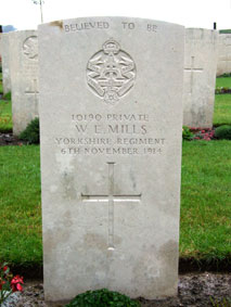 Private William Ernest Mills. 10190.