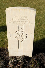Private Herbert Harry Kinsman, 42388. 