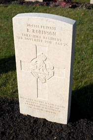 Private Benjamin Robinson. 204141. 