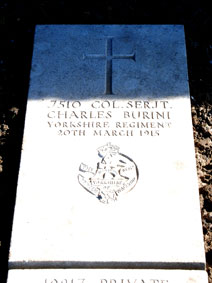 Company Quartermaster Sergeant Charles Burini, 7510.