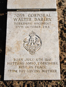Corporal Walter Darley. 7039. 