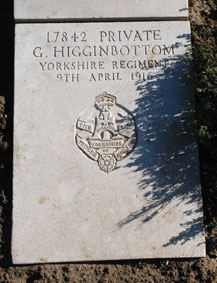 Private George Higginbottom, 17842.
