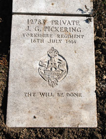 Private John George Pickering, 12783. 