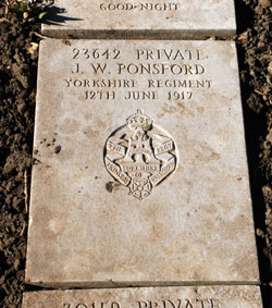 Private James William Ponsford. 23642. 
