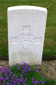 Private John Thomas Lawrence. 7/13575. 