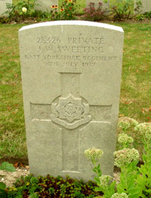 Private William Sweeting. 18020. 