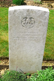 Private Raylton Simpson, 200298. 