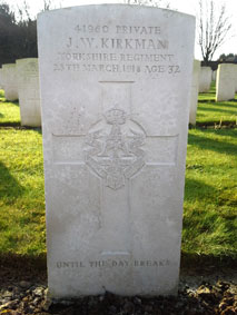 Private James Ward Kirkman, 41960. 