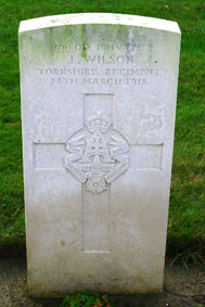 Private James Wilson. 16409. 