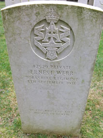 Private Ernest Webb. 42529. 