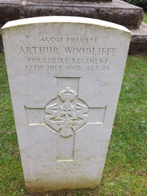 Private Arthur Woodliffe. 45591. 