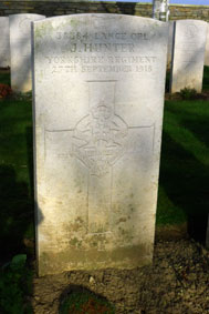 Lance Corporal James Hunter, 38384.
