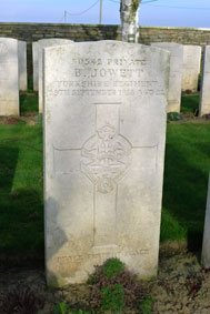 Private Bradley Jowett. 30542. 