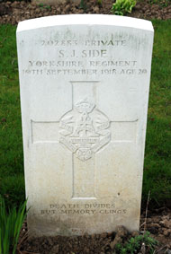 Private Sidney James Side. 202883.