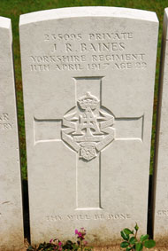 Private John Rontree Baines, 235095. 