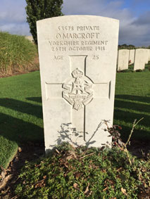 Private Oswald Marcroft, 53578.