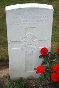 Private John George Applegarth, 3173. 
