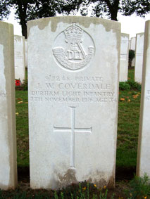Private John William Coverdale. 9/7248.