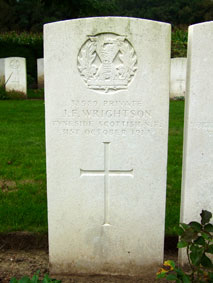 Private John Francis Wrightson. 38989