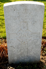 Private John Dean. 21087.
