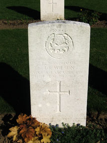 Private John R Wilson. 203510. 